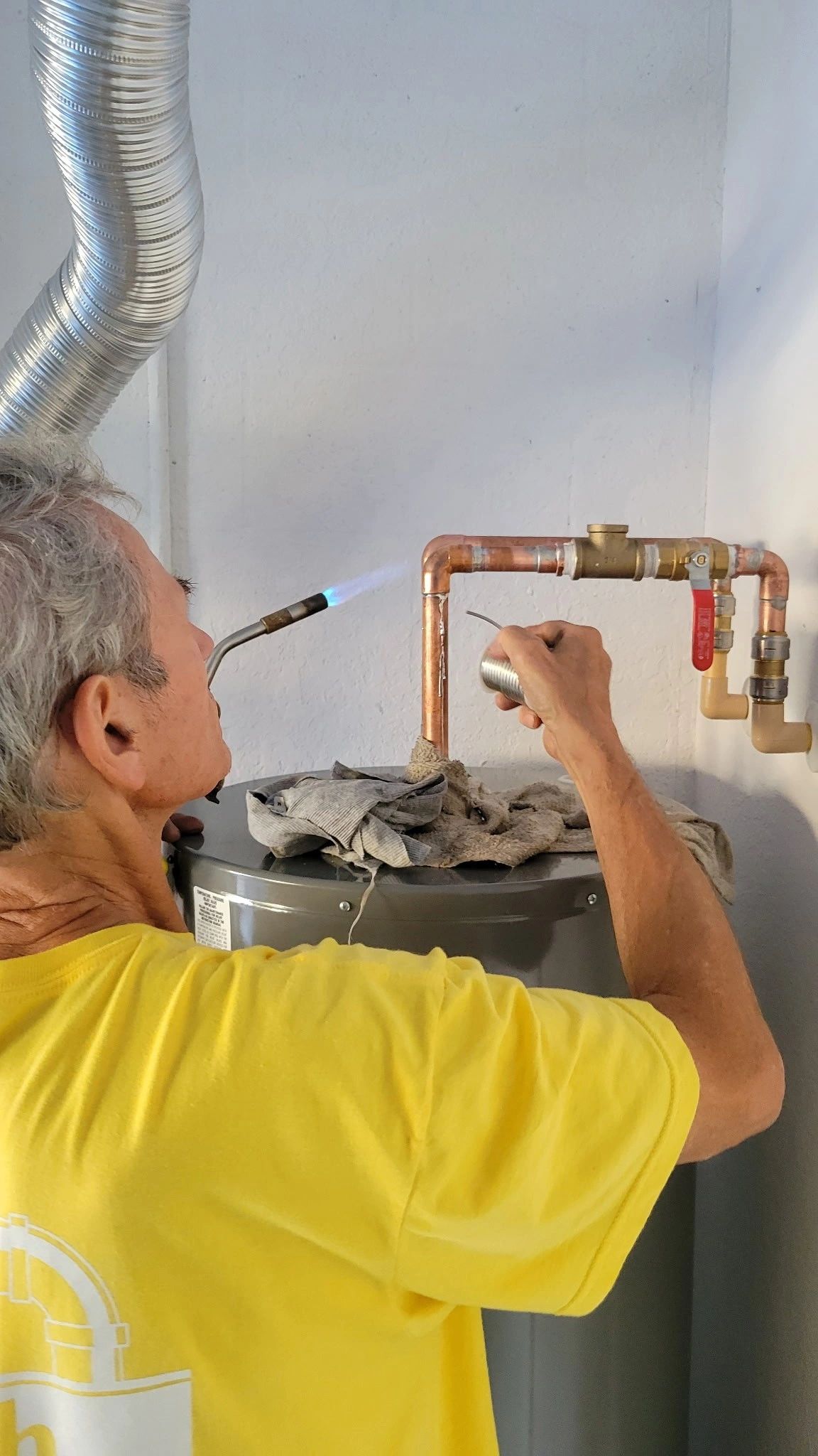 Water heater installation