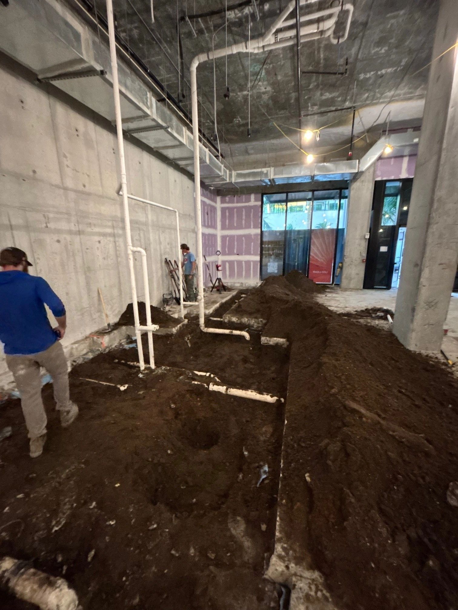 Commercial plumbing lines